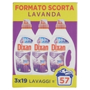 DIXAN Liquido Lavanda 360° Tripack 57 Lav. (3x19)